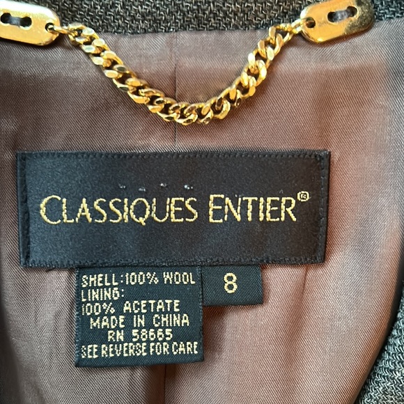 Classic Classiques Entier suit jacket. SUPER FAST SHIPPING - Picture 9 of 10